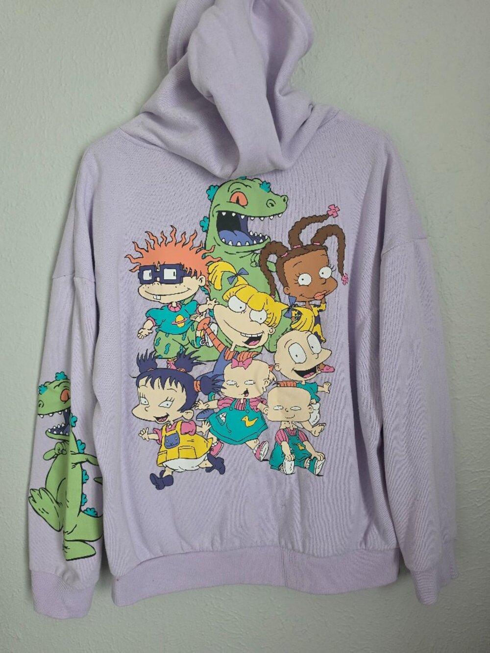 Rugrats Lilac Zip-Up Hoodie with Rugrats Patch